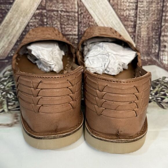 Sunsteps Venetian womens Tan Hand Woven Leather Huarache Sandals 8 Brown classic - Picture 13 of 16
